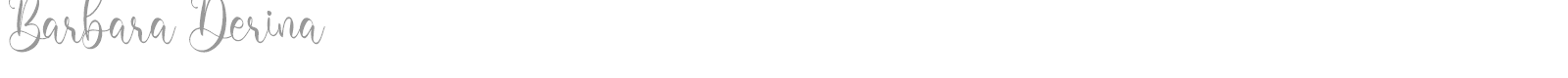 Barbara Derina font preview